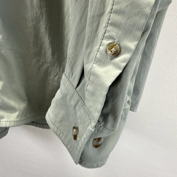 Duck Camp Shirt Men XL Green Long Sleeve Hunting Wing Shooting Button Up Outdoor - Picture 4 of 9